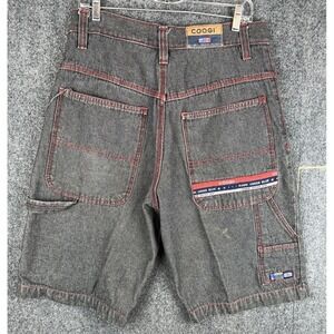 Vintage Coogi Shorts Mens 34 Gray Denim Carpenter Utility Skater Baggy Loose Y2K